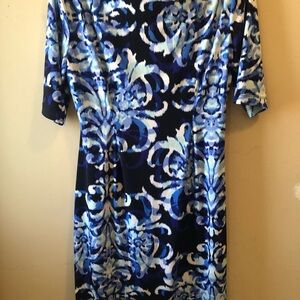 Blue Patterned Dress